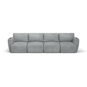 Sofá Modular Damie de 4 lugares reto