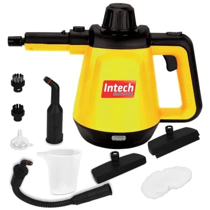 Vaporizador amarelo Vapor Top Clean Intech Machine com seus acessórios