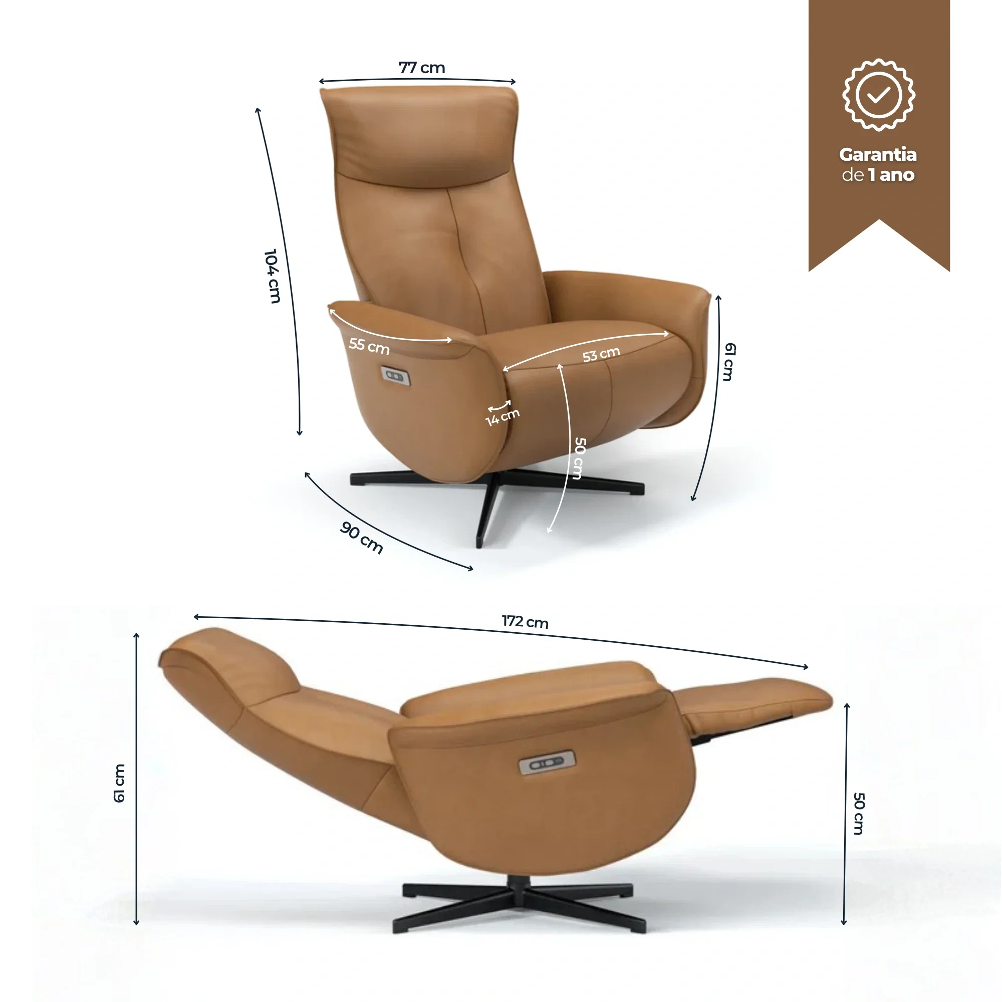 Especificações da Poltrona Levita